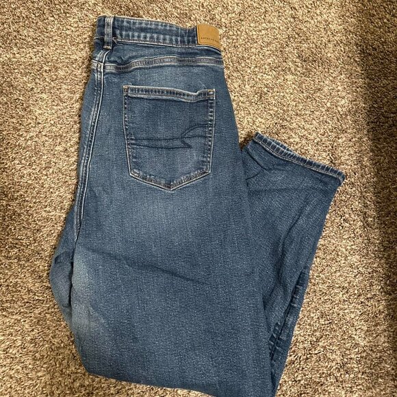 Women's Blue and Navy Jeans - Picture 3 of 4